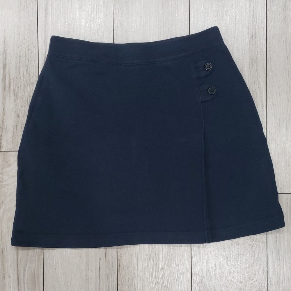 3/$15 Girls 100% cotton navy uniform skort